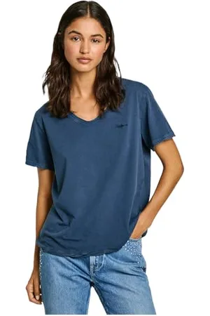 Pepe Jeans Damska koszulka Fabiana, niebieski, XL, , XL
