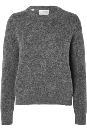 SELECTED SLFSIA RAS LS KNIT O-NECK NOOS, , L