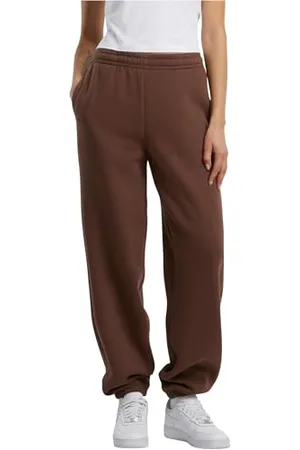 Build Your Brand Damskie spodnie sportowe Fluffy Sweatpants, luźne spodnie do biegania w luźnym kroju, rozmiary XS - 5XL, , 5XL