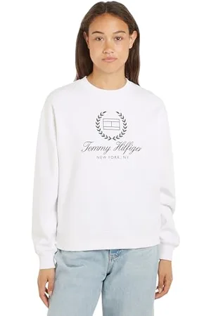 Tommy Hilfiger Damska REG FLAGA SCRIPT CNK SWTSHRT 3XL, , 3XL (Duże Rozmiary)