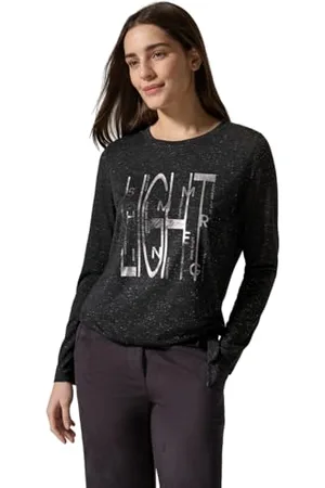 CECIL Glitter Shirt Foil Print, , M