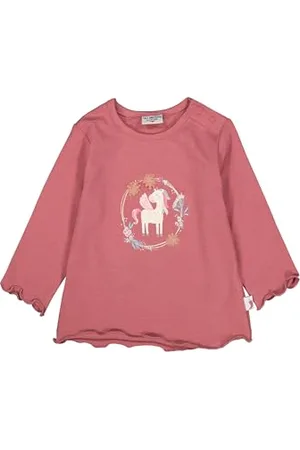 Salt & Pepper Dziewczęta B.Girls Ls Unicorn Print zestaw t-shirtów dla niemowląt i małych dzieci, , 68