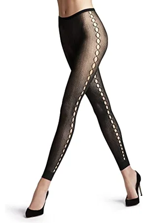 Falke Kobiety Legginsy Supersize Net W LE Trwałe półprzezroczyste z wzorem 1 Sztuka, , M