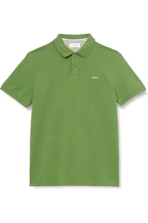 QS by s.Oliver Męska koszulka polo z logo, 7490 zielony, L