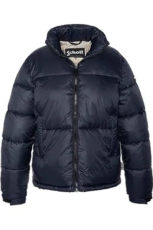 Schott NYC BELSTARWRS Krótka kurtka puchowa QUILTEE Schott, Navy, M Adult
