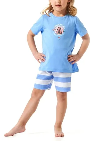 Schiesser Mädchen Schlafanzug Set Pyjama kurz - 100% Organic Bio Baumwolle - Größe 92 bis 140