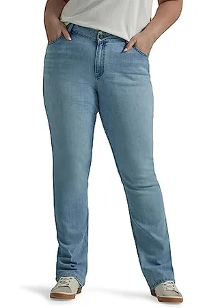 Lee Damskie legendarne dżinsy typu bootcut ze średnim stanem, 42-krótki