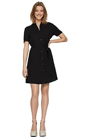 VILA VIPAYA S/S Shirt Dress/SU - NOOS, , 38
