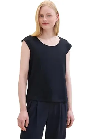 TOM TAILOR Damski Basic Top z kapturem, , S