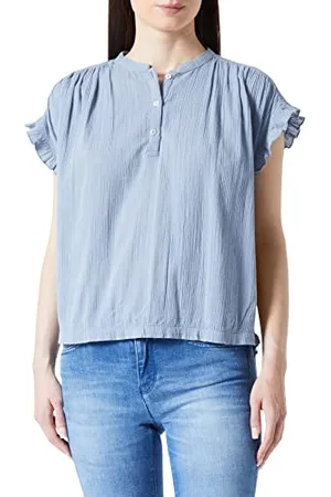 Mustang Styl damski ELSA Ruffle Blouse bluzka, , 42, , 42