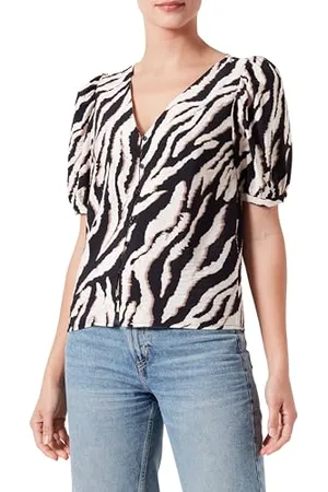 Object Objjacira S/S V-Neck Top Noos bluzka damska, , 38