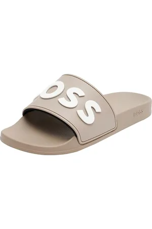 HUGO BOSS Męskie buty Kirk rblg_N Slide, Light/Pastel Grey59, 38 EU, Light Pastel Grey59, 38 EU