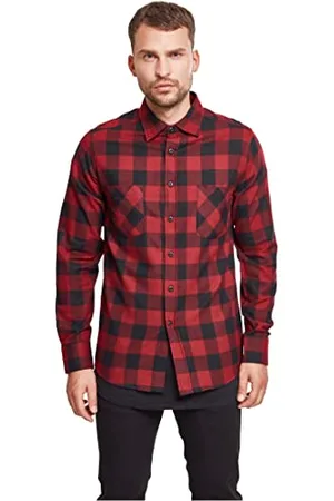 Urban classics Męska koszula flanelowa w kratę, , S