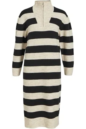 Object OBJMINNA L/S Zip Knit Dress NOOS, , S