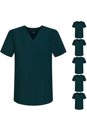 MISEMIYA Opakowanie 6 sztuk - Sanitarny Unisex MEDYCZNY Pielęgniarka Mundurowi Sanitarne, , XS