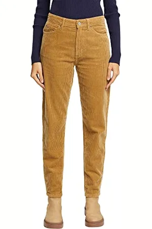 ESPRIT Damskie spodnie 102EE1B350, 250/khaki beżowe, 34