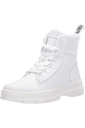 Dr. Martens Damskie Combs W Combat Boot, Biały Ajax Extra Tough Poly, 42 EU