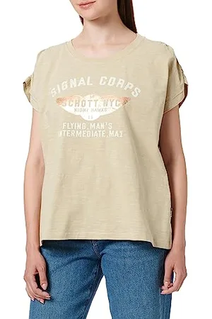 Schott NYC TSGLENW T-Shirt, , M Kobiety, , M