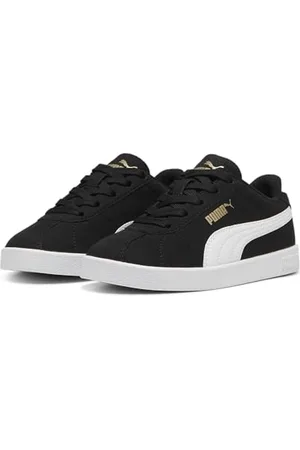 PUMA Club II PS Sneaker, czarno-białe złoto, 1,5 UK dziecko, Czarny Biały Złoto, 34 EU