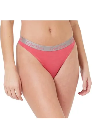 Calvin Klein Stringi damskie, czerwony (Claret Red), L