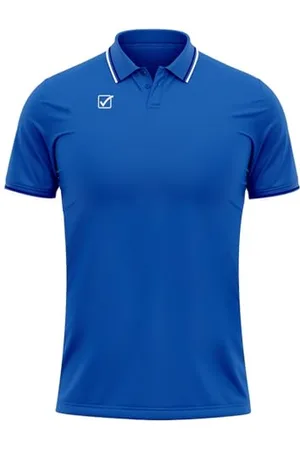 Givova Picket Action Short Sleeve Polo 3XL, Royal Blue/White, 3XL