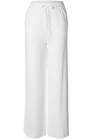 SELECTED Damskie spodnie z materiału Slfviva-gulia Hw Long Linen Pant Noos, , 34