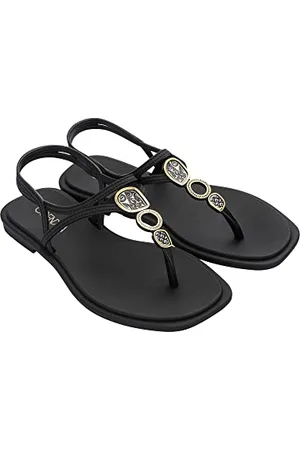 Grendha Damskie sandały CAJU PORCELANA, czarne, rozmiar 35,5 EU, , 35.5 EU Schmal