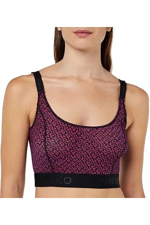 Pinko Bookmark Biustonosz Charmeuse Print Moda damska Biustonosz, , XS