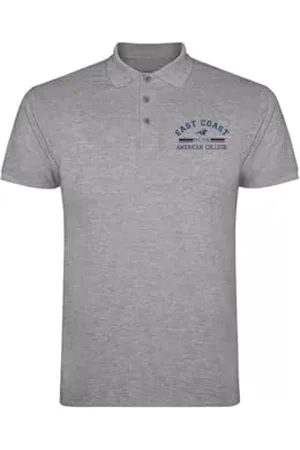 American College Koszulki polo Sportowe Oddychające drukowane Odzież Unisex Dzieci Chłopcy i Dziewczęta Casual Model ACPLW2 MELL Grey 14 LAT, , 14 lat
