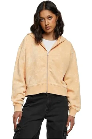 Urban classics Damska bluza z kapturem z zamkiem błyskawicznym, , 4XL