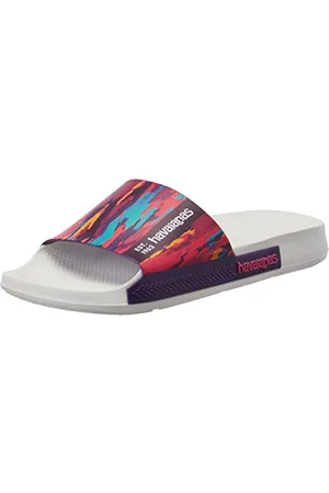 Havaianas Unisex slide sandaal, wit, 6/7 UK breed