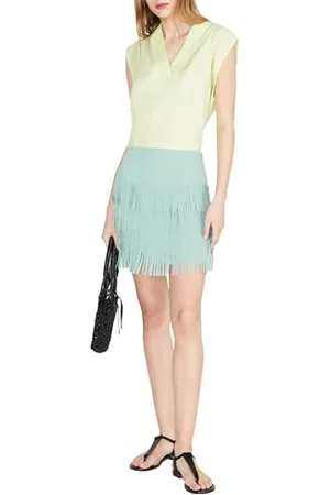 Sisley Womens 5BMLLQ03Y Blouse, Yellow 3K0, M, , M