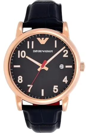 Emporio Armani Męski Luigi Ar11135 Zegarek na Rękę, Różowe Złoto/ , Ø 43 mm
