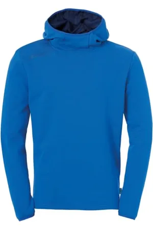 Uhlsport Essential sweter z kapturem lazurowy XL