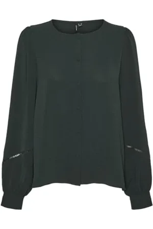 VERO MODA VMALVA L/S koszulka z taśmą WVN GA, , S
