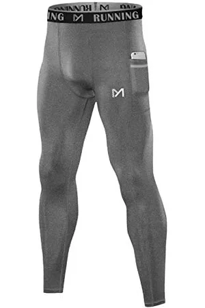 MEETWEE Spodnie Kompresyjne Męskie Legginsy Sportowe Długie Spodnie Biegowe Oddychające Funkcjonalna Bielizna Tights Bielizna