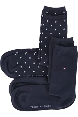 Tommy Hilfiger Skarpety damskie - Dot (2-pak) - Midnight Blue - 35/38, , 36-38 EU