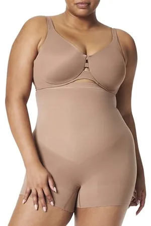 Spanx Sculpt Bezszwowe szorty z wysokim stanem - dla wszystkich długości obszycia - bielizna modelująca z kontrolą rdzenia - bezszwowa bielizna, , XL