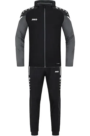 Jako Męski dres treningowy poliester Performance z kapturem, czarny/Anthra Light, XL
