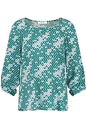 Gerry Weber Bluzka damska EcoVero z długim rękawem ze wzorem, , 36