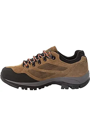 Jack Wolfskin Męskie Buty Do Chodzenia Rebellion Texapore Low M, Brown Red, 47 Eu