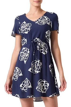 VERO MODA Vmeasy Ss Short Dress R1 WVN Ga, , XL