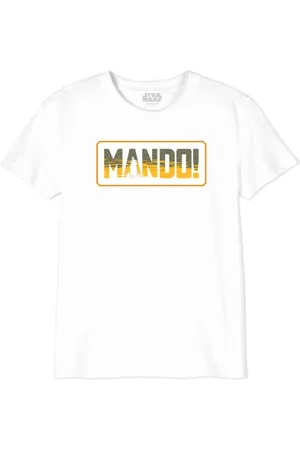 STAR WARS "Mandalorian - Mando Logo" BOSWMANTS064 Koszulka chłopięca, biała, rozmiar 06 lat, , 6 lat