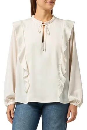HUGO BOSS Bluzki damskie C_Birenna, Open White118, 44, , 44