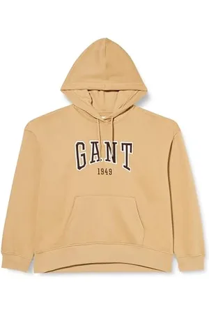 GANT Damska bluza z kapturem z logo Rel, , S