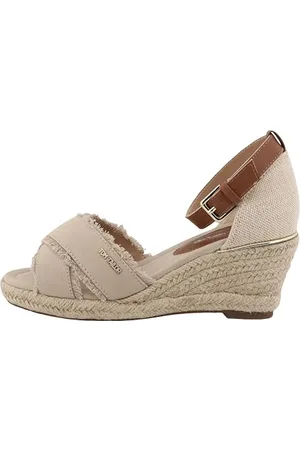 TOM TAILOR Damskie sandały klinowe 5390090019, piaskowe, 43 EU, , 43 EU
