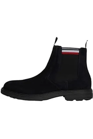 Tommy Hilfiger Męskie buty HILIFGER Zamszowe Chelsea (FM0FM05191), niebieskie (Desert Sky), 8 UK, , 42 EU