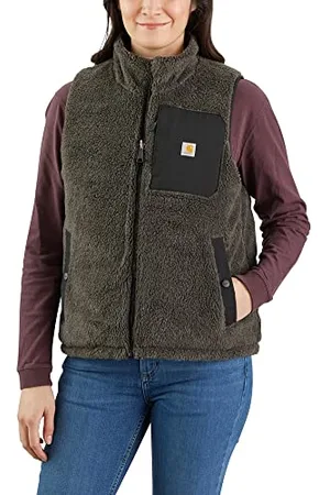Carhartt Damska kamizelka dwustronna Relaxed Fit z wodoodporną powierzchnią i technologią Wind Fighter, , XS