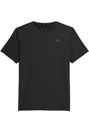 4F Tshirt FNK M598 Deep Black L męski, , L
