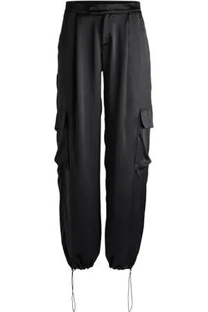 HUGO BOSS Spodnie damskie C_Targov, czarne 1, 32, , 58